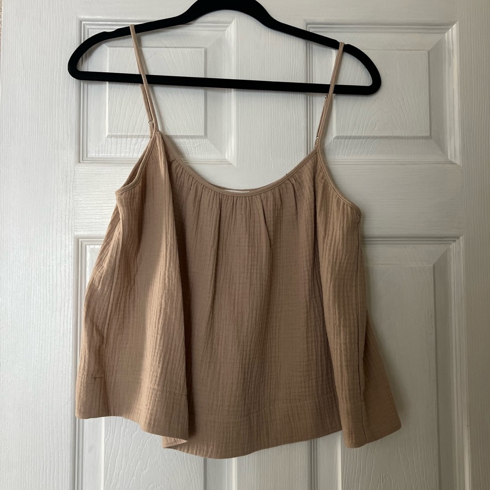 Solai Crop Tan Tank